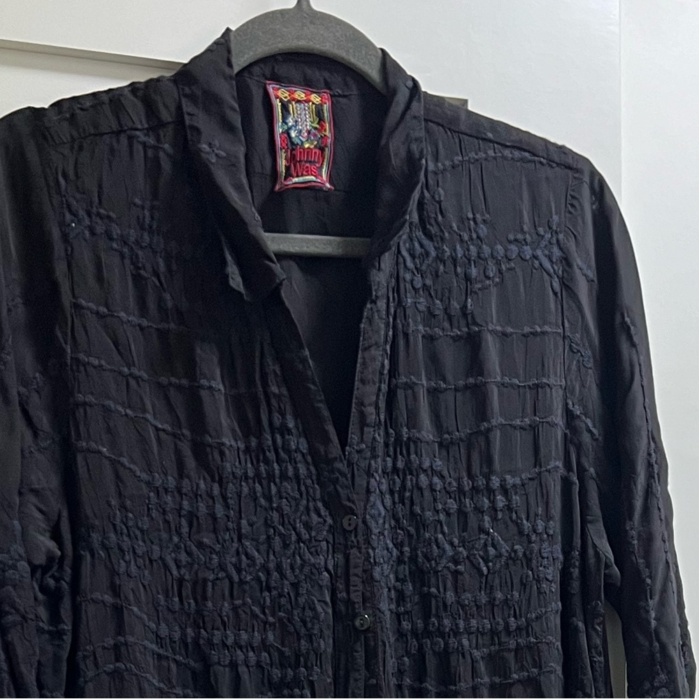 Johnny Was Duster Long Embroidered Dress.
